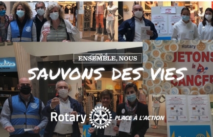 Le Rotary Club de Quimper-Odet et l'Interact Club de Quimper-Odet associés pour l'action Jetons Le Cancer